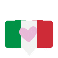 Broswaychile heart like italia italian Sticker