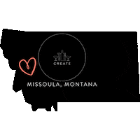 Missoula Montana Sticker by Create Art Bar