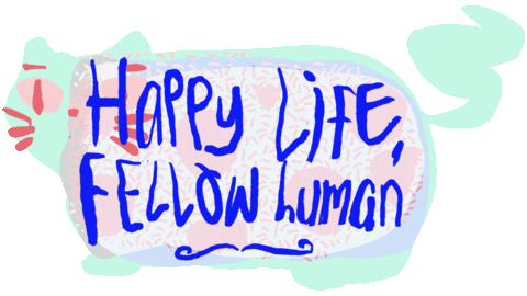 Happy Cat Sticker by bobercreative