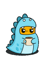 Coffee Time Drinking Sticker by lilpotates