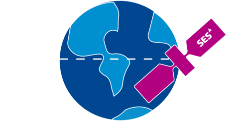 SESSatellites giphyupload rocket satellite ses Sticker