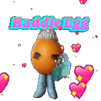 BaddieEgg queen bad sassy egg Sticker