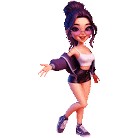 Girl Fashion Sticker