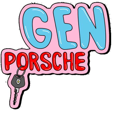 Gen X Car Sticker by Porsche Museum