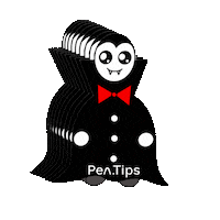 Trick Or Treat Halloween Sticker by Pen.Tips