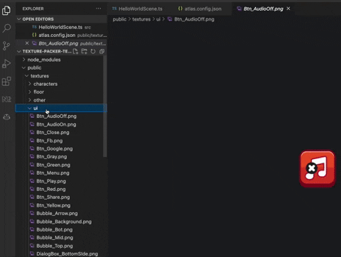 ourcade giphyupload vscode spritesheets textureatlas GIF
