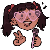 leighdrawsrainbows claudia leighdraws but will they band but will they Sticker