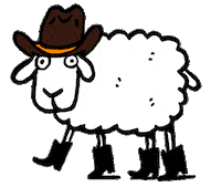 Hat Cowboy Sticker by Gritty Knits