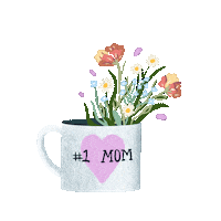 Naydino flowers mom naynay 1 mom Sticker