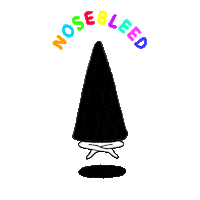 Nosebleedinc chill peace smoke meditation Sticker