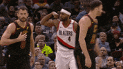 portland trail blazers basketball GIF by NBA