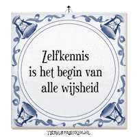Wijsheid Spreuk Sticker by Tegelspreuken.nl