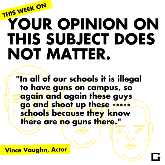 Vince Vaughn Gun Control GIF by gifnews