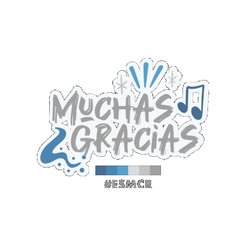 Gracias Sticker by ESM Costa Rica