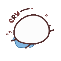 bigcirclestudio cry boo tears boohoo Sticker