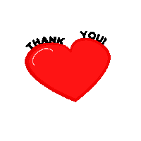 Heart Thank You Sticker