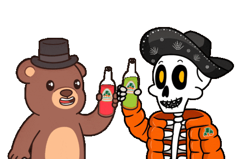 Celebrate Teddy Bear Sticker by BEARISH