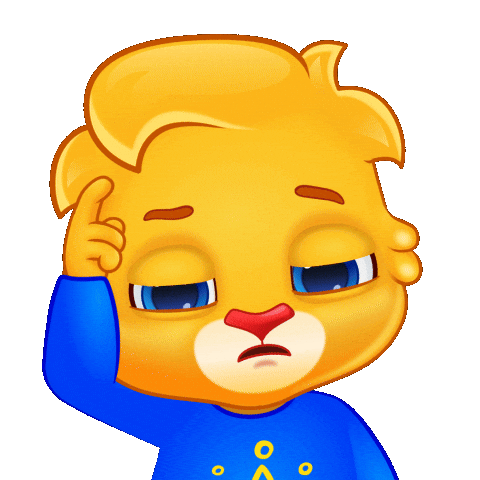 Thinking What Sticker by Lucas and Friends by RV AppStudios