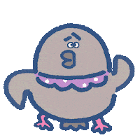 Spotted Dove Dance Sticker by SOWINGHONG