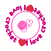 akoga1 crochet croche ilovecrochet euamocroche Sticker