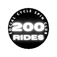 200 Sticker by Social Cycle Spin Club