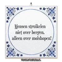 Bergen Wijsheid Sticker by Tegelspreuken.nl