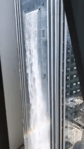 Hotel Features 350 Foot Waterfall in Guiyang, China