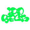 100gecs 100 gecs 100gecs gecs green logo Sticker