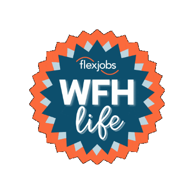 FlexJobs wfh work from home working from home remote work Sticker