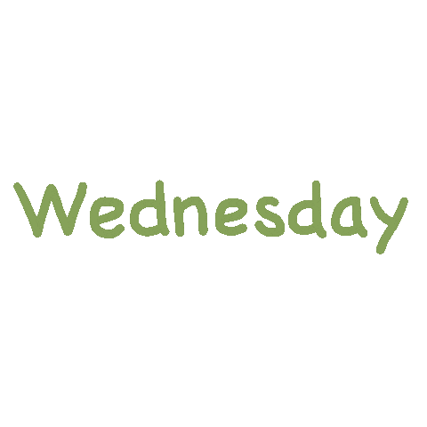 krystyanadesigns wednesday days of the week day of the week Sticker