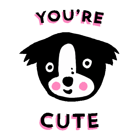 Youre Cute Love You Sticker by Andrew Knapp
