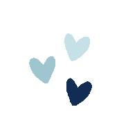 clairelapaillette love heart blue like Sticker