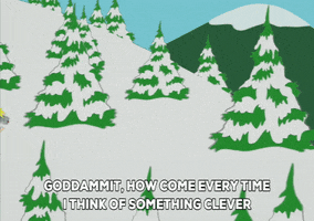 butters stotch snow GIF by South Park 
