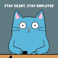 Holding It In Blue Cat GIF