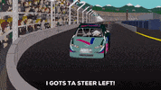 racing close call GIF by South Park 