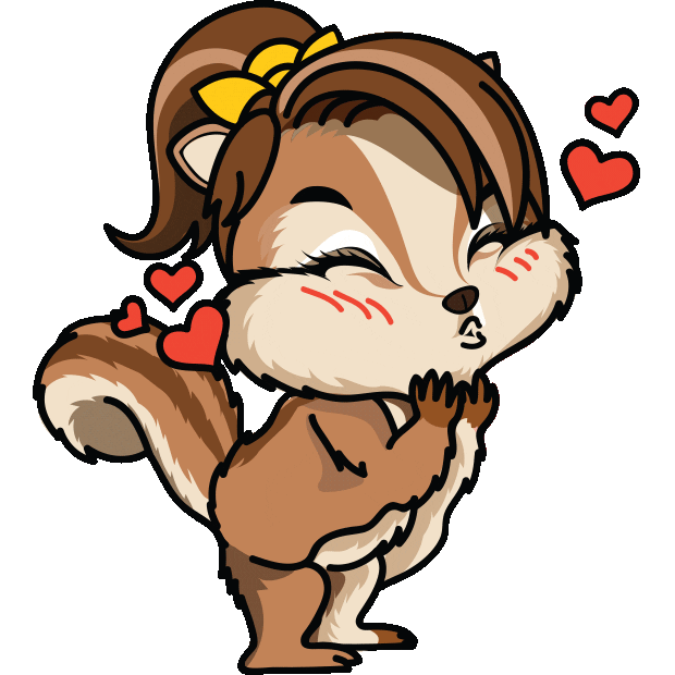 In Love Kiss Sticker by Nutchies Indonesia