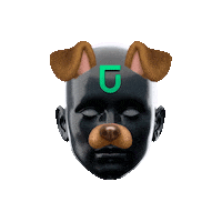 dog cane Sticker by UGO