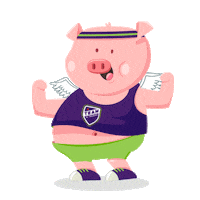 Flying Pig Tnt Sticker by LLS (Leukemia & Lymphoma Society)