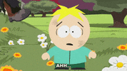 scared butters stotch GIF by South Park 