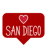 San Diego Love Sticker