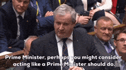 news brexit prime minister ian blackford perhaps you might consider acting like a prime minister should do GIF