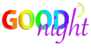 Good Night Rainbow Sticker