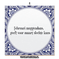 Winter Spreuk Sticker by Tegelspreuken.nl