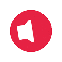 Sound On Rot Sticker by von Mende Marketing