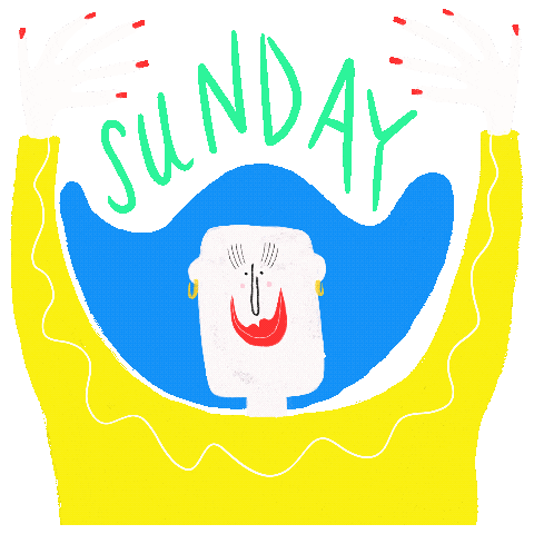 Weekend Sunday Sticker by ed_illustrates