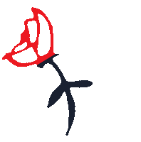 wizo_teens_day flower wizo פרח אני כאן Sticker