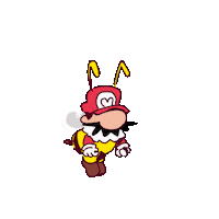 Mario Galaxy Fly Sticker