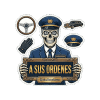 Skull Preparado Sticker