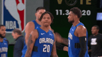 High Five Lets Go GIF by NBA