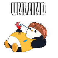 Chilling Chill Out Sticker by Pudgy Penguins